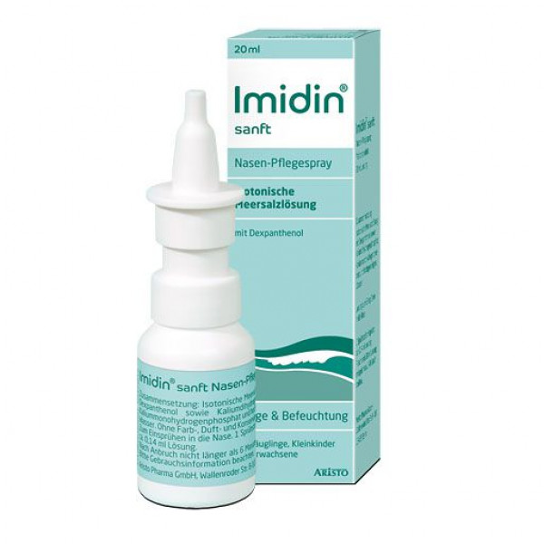 Спрей от насморка IMIDIN sanft Nasen Pflegespray 20 мл Aristo Pharma Спрей от насморка IMIDIN sanft Nasen Pflegespray 20 мл Aristo Pharma